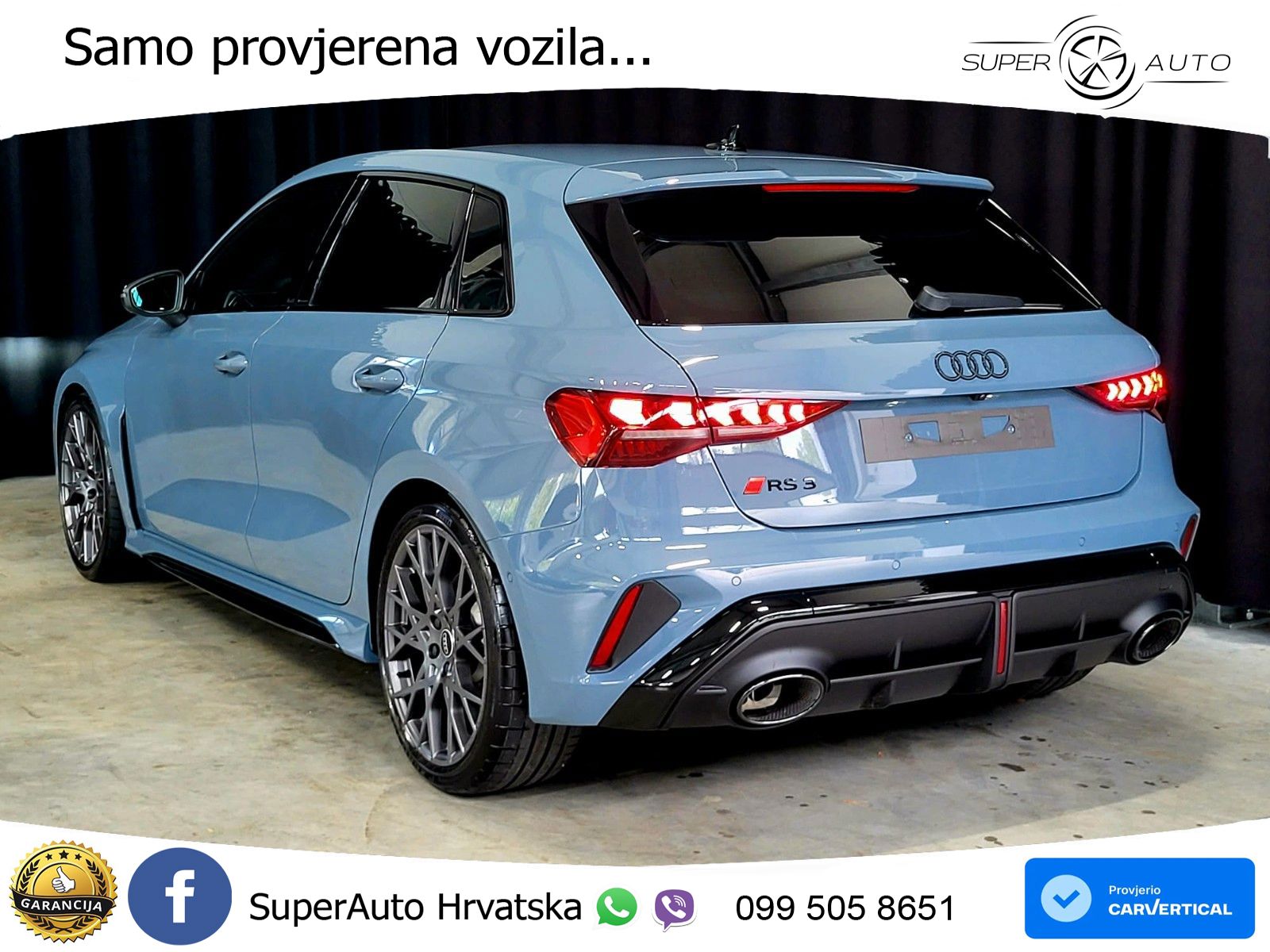 Audi RS3 Sedan 2.5 TFSI (400 KS) quattro S tronic LED+GR SJED+ACC