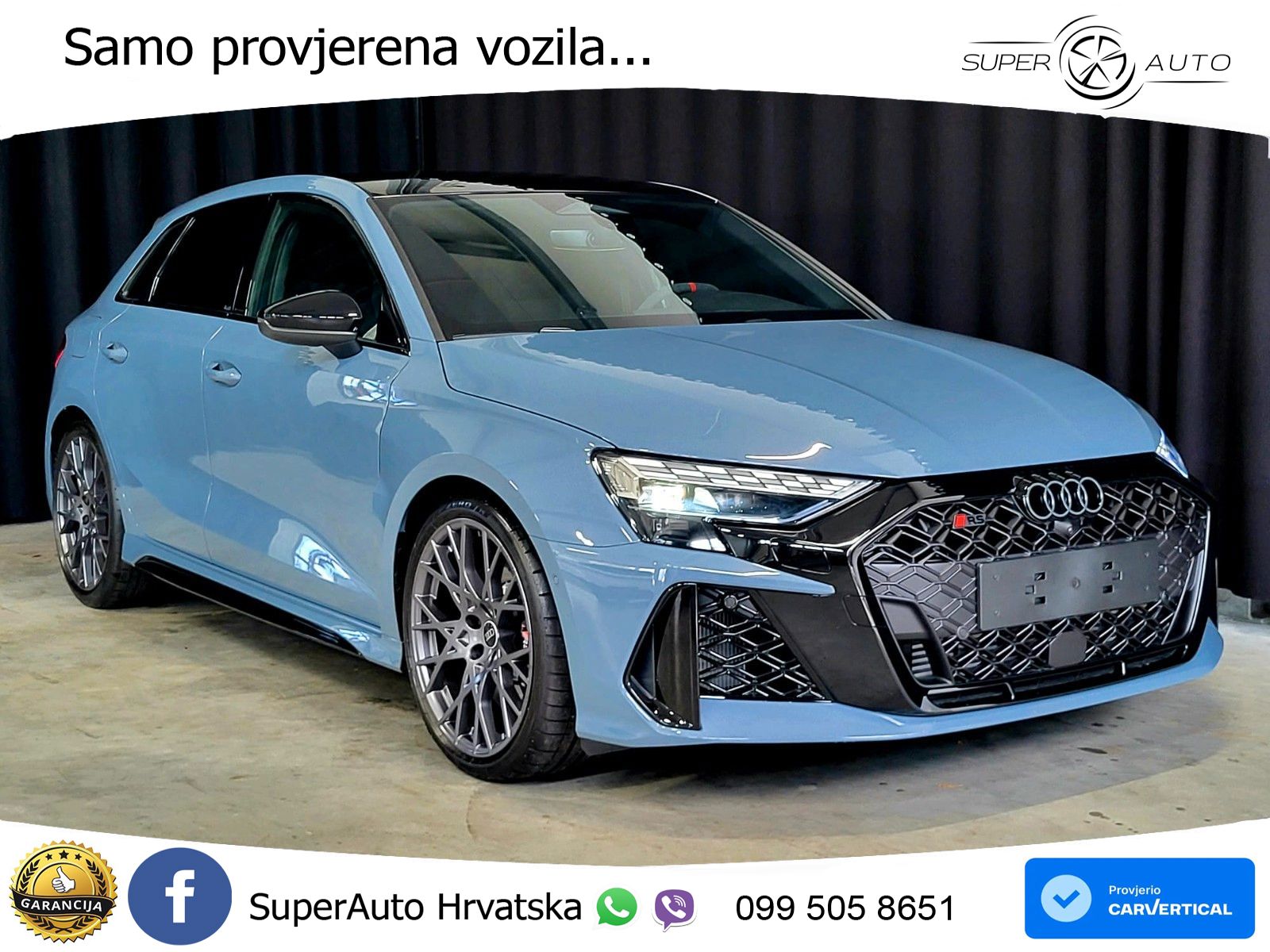 Audi RS3 Sedan 2.5 TFSI (400 KS) quattro S tronic LED+GR SJED+ACC