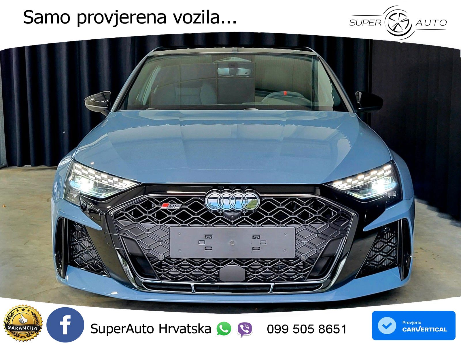 Audi RS3 Sedan 2.5 TFSI (400 KS) quattro S tronic LED+GR SJED+ACC
