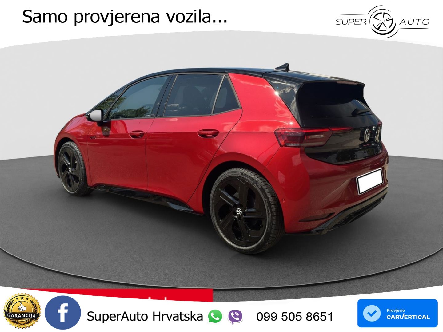 Volkswagen ID.3 GTX Performance 84 kWh (326 KS) LED+GR SJED+ACC