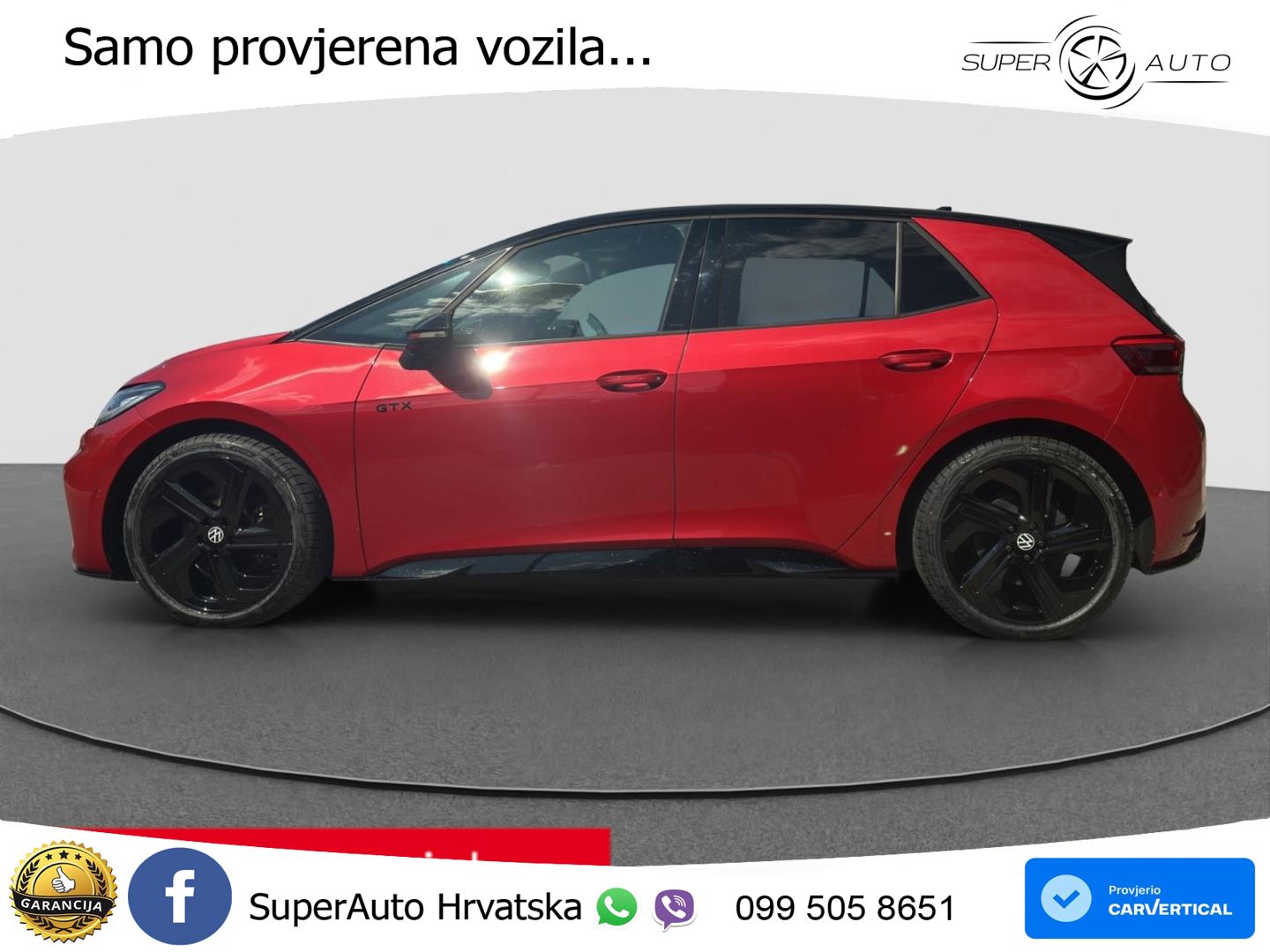 Volkswagen ID.3 GTX Performance 84 kWh (326 KS) LED+GR SJED+ACC