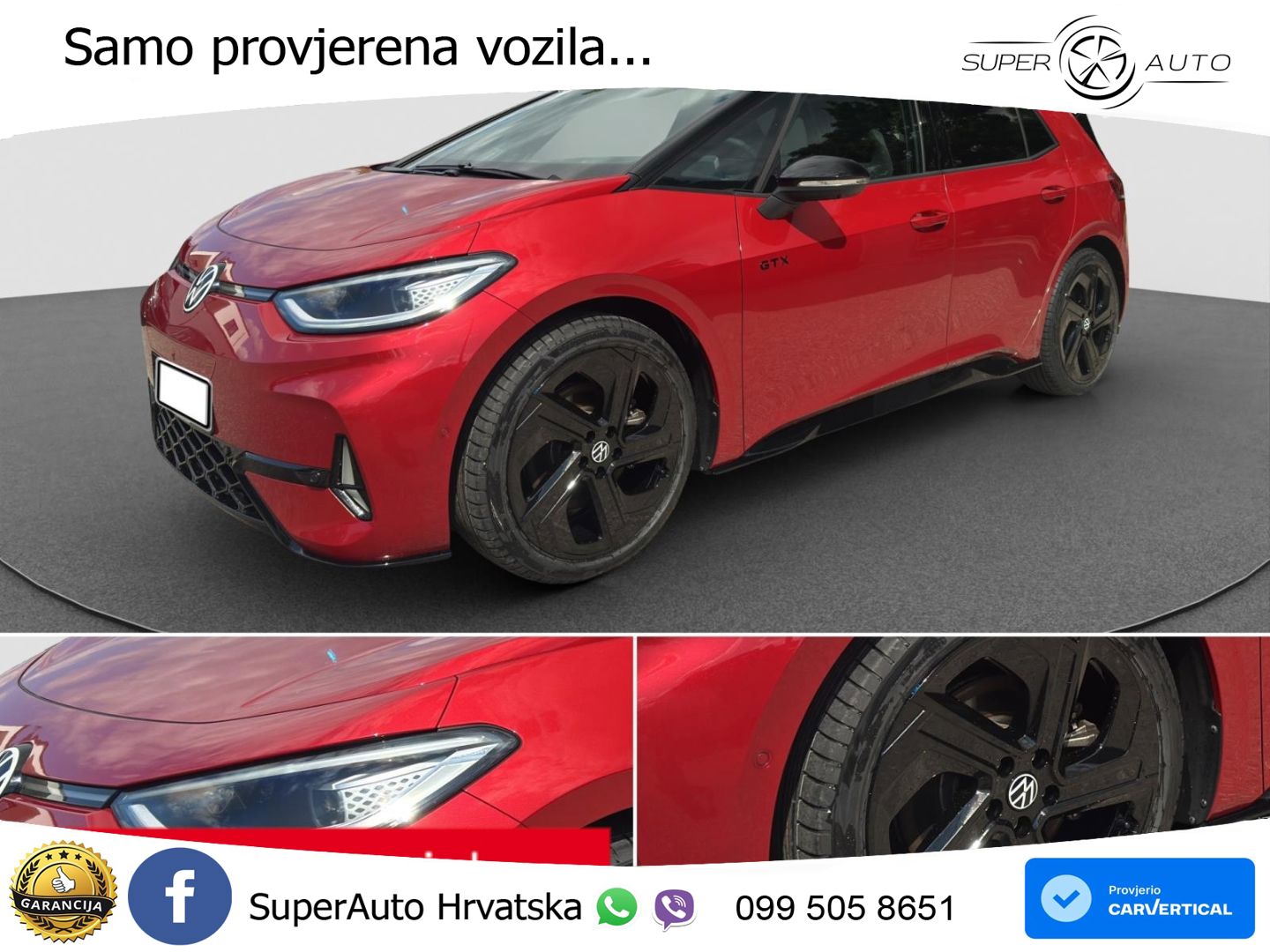 Volkswagen ID.3 GTX Performance 84 kWh (326 KS) LED+GR SJED+ACC