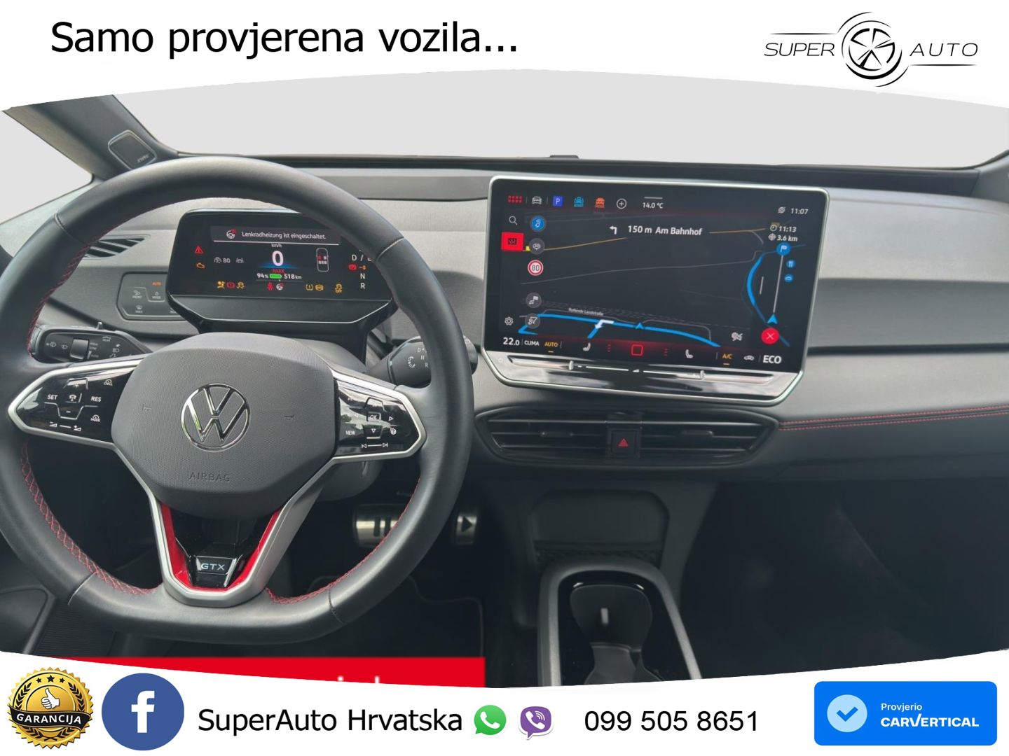 Volkswagen ID.3 GTX Performance 84 kWh (326 KS) LED+GR SJED+ACC