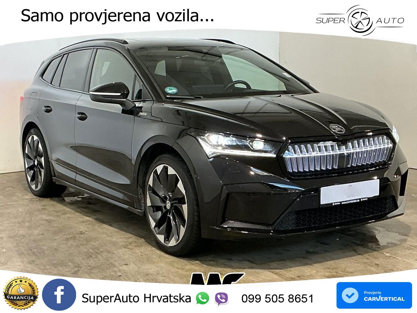 Škoda Enyaq iV 80 82 kWh (204 KS) SportLine LED+GR SJED+ACC