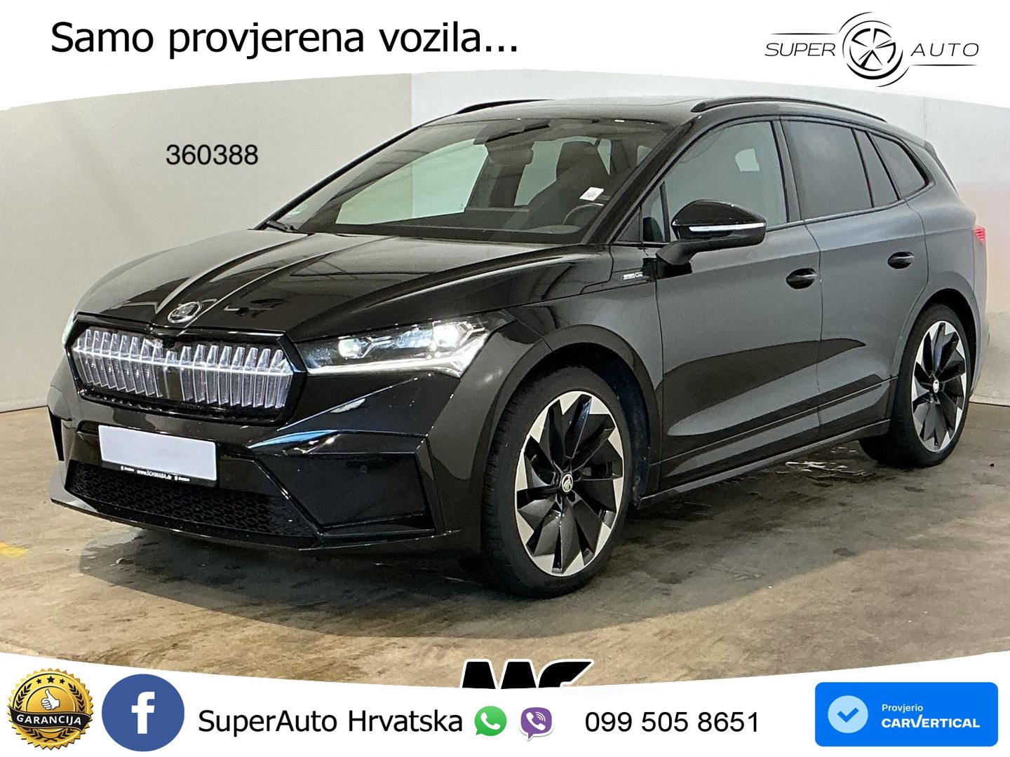 Škoda Enyaq iV 80 82 kWh (204 KS) SportLine LED+GR SJED+ACC