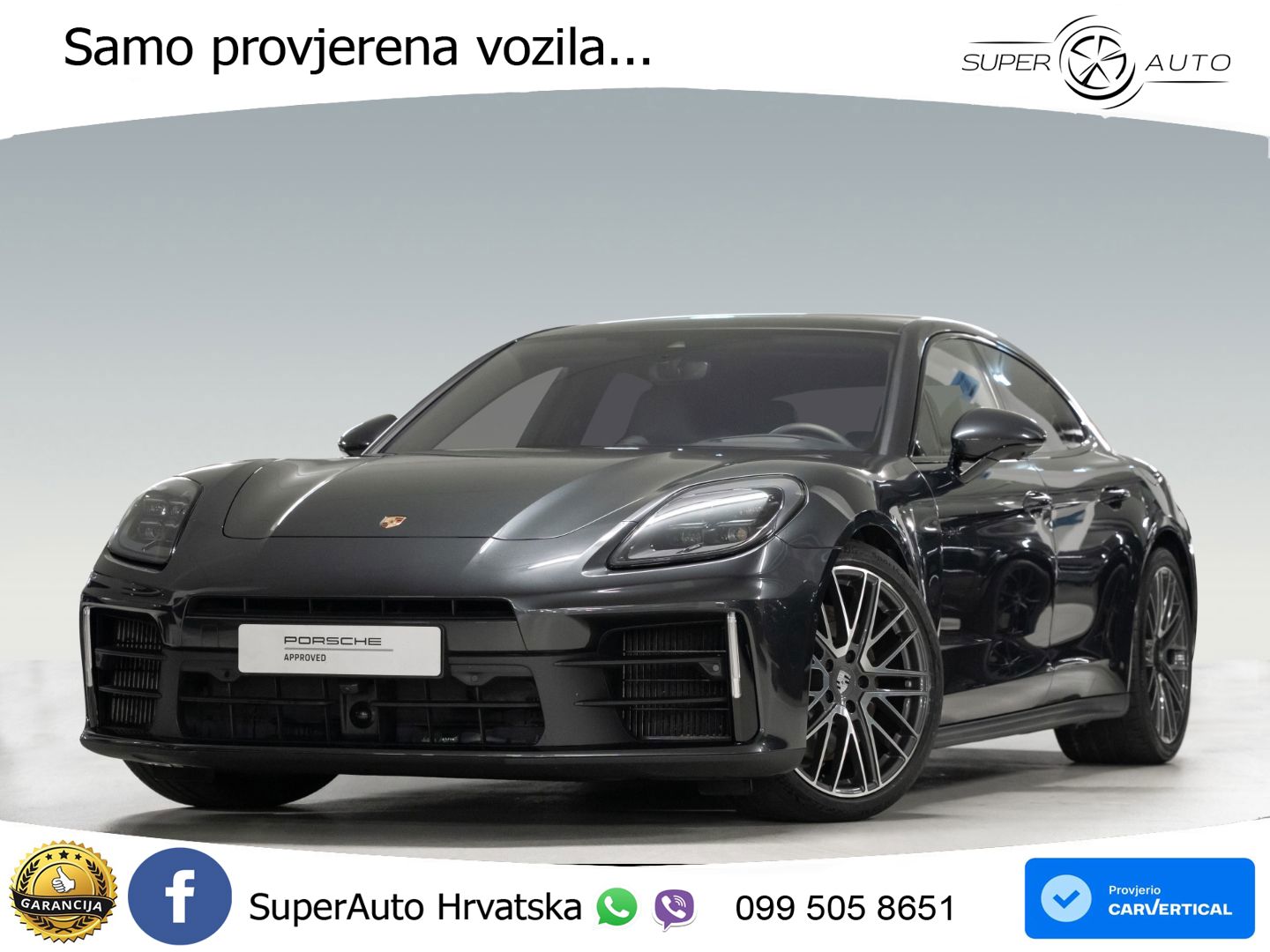 Porsche Panamera 4 2.9 V6 (470 KS) E-Hybrid PDK ACC+HEAD+4xGR SJED+360+PANO
