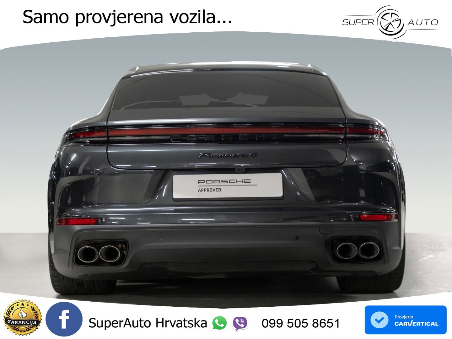 Porsche Panamera 4 2.9 V6 (470 KS) E-Hybrid PDK ACC+HEAD+4xGR SJED+360+PANO