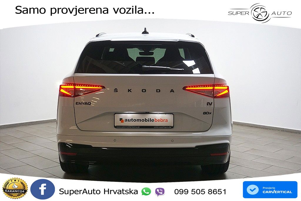 Škoda Enyaq iV 80x 82 kWh (265 KS) AWD LED+GR SJED+ACC