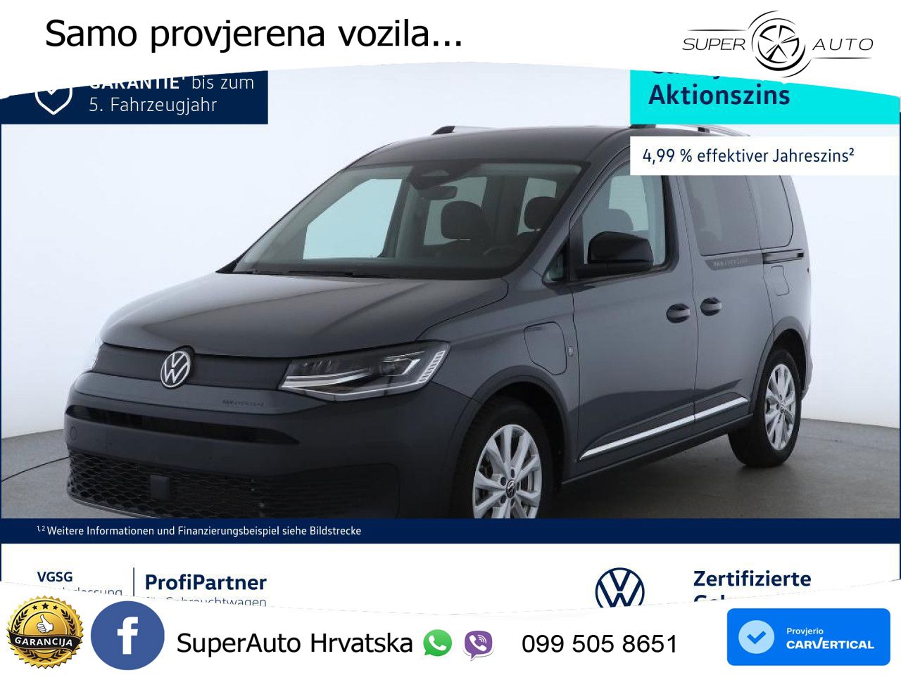 VW Caddy 116 KS LED+GR SJED+ACC
