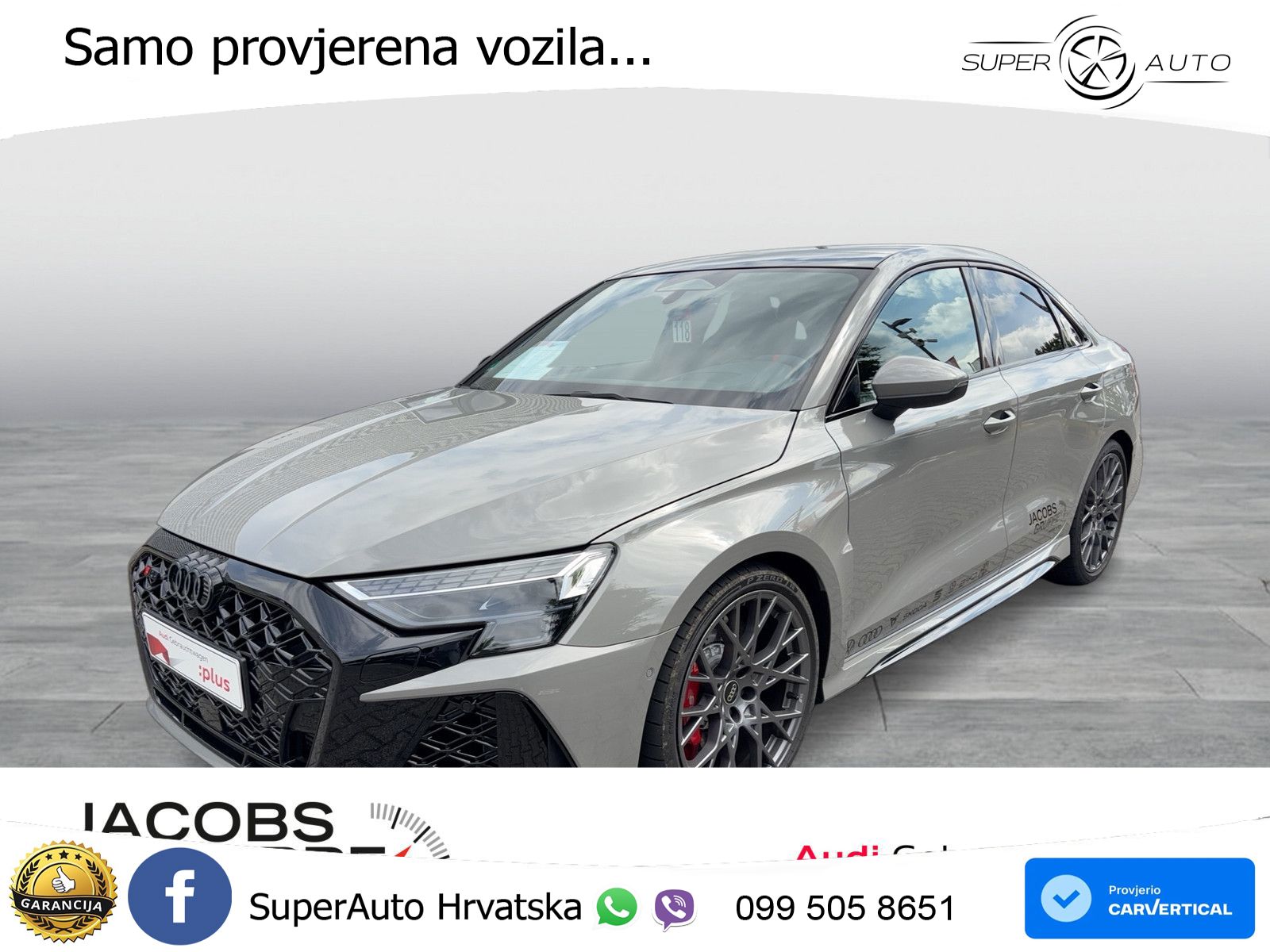 Audi RS3 Sedan 2.5 TFSI (400 KS) quattro S tronic LED+GR SJED+ACC