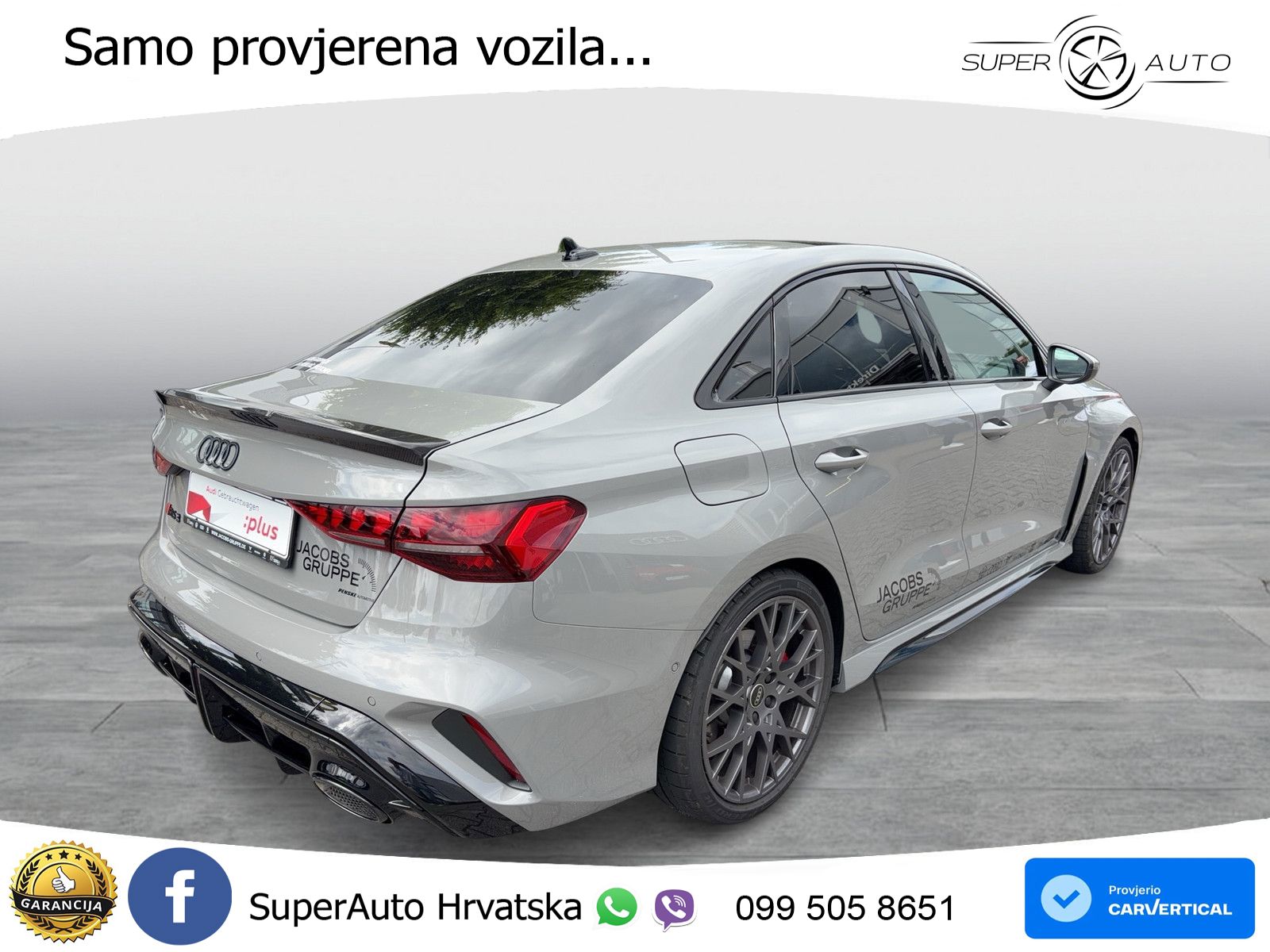 Audi RS3 Sedan 2.5 TFSI (400 KS) quattro S tronic LED+GR SJED+ACC