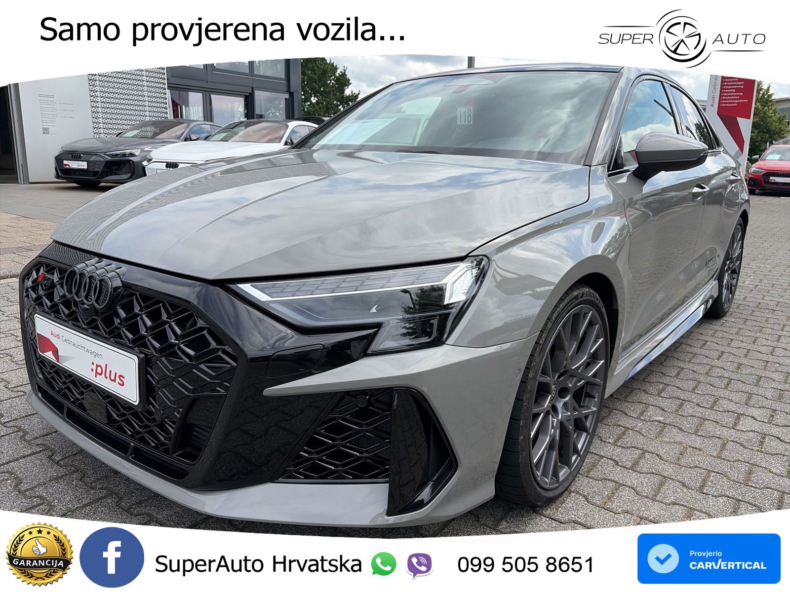 Audi RS3 Sedan 2.5 TFSI (400 KS) quattro S tronic LED+GR SJED+ACC