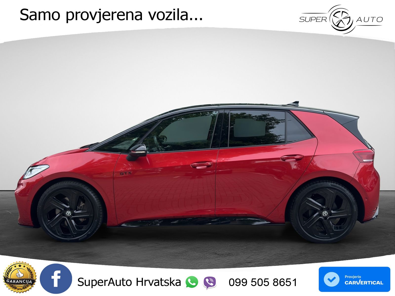 Volkswagen ID.3 GTX 84 kWh (286 KS) LED+GR SJED+ACC