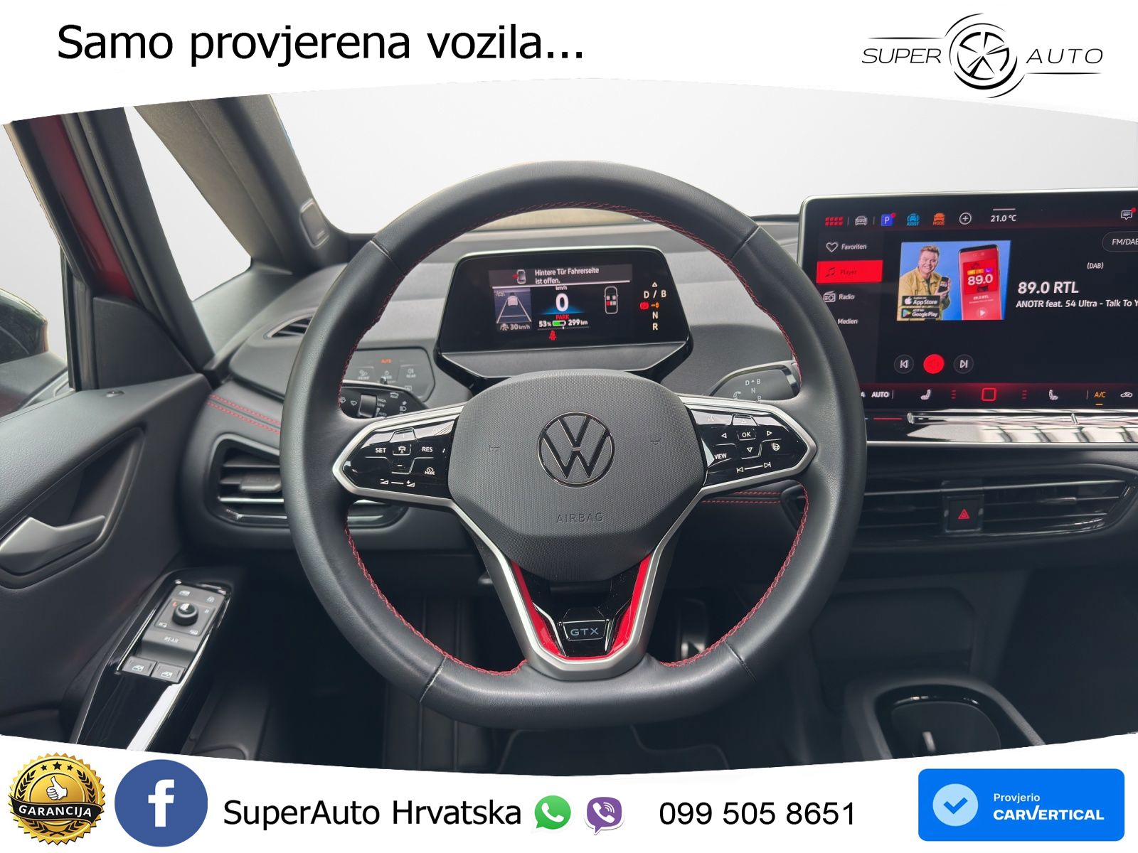 Volkswagen ID.3 GTX 84 kWh (286 KS) LED+GR SJED+ACC