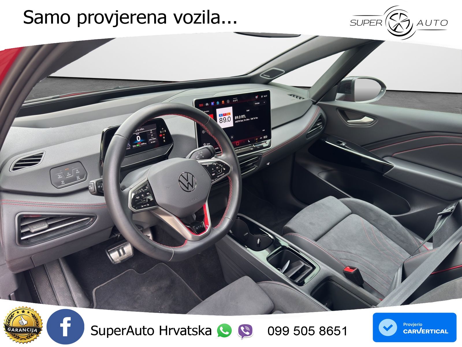 Volkswagen ID.3 GTX 84 kWh (286 KS) LED+GR SJED+ACC