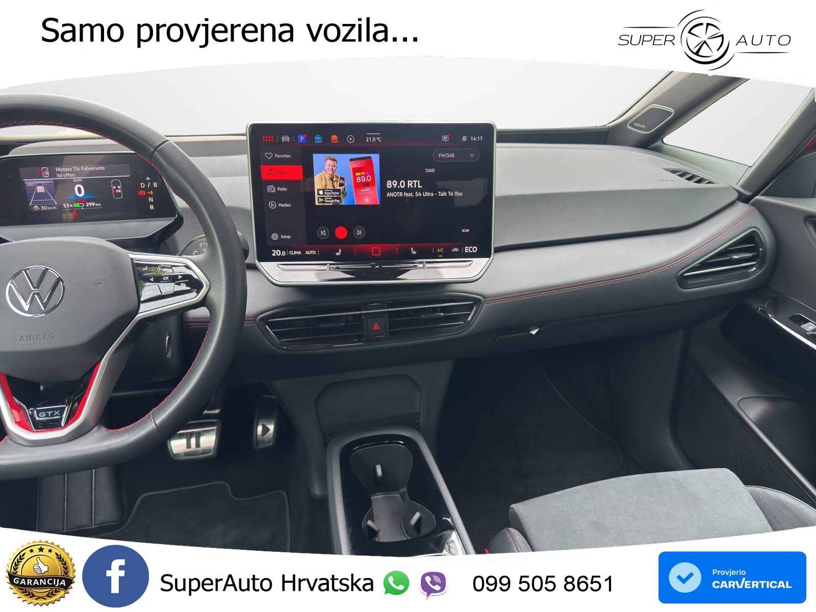 Volkswagen ID.3 GTX 84 kWh (286 KS) LED+GR SJED+ACC