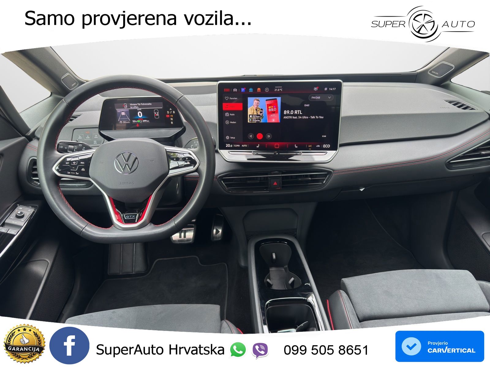 Volkswagen ID.3 GTX 84 kWh (286 KS) LED+GR SJED+ACC
