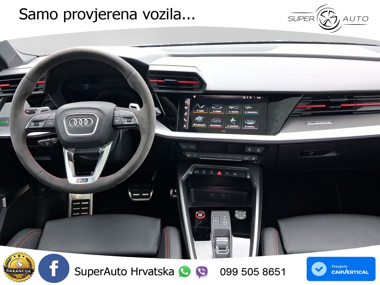 Audi RS3 Sedan 2.5 TFSI (400 KS) quattro S tronic LED+GR SJED+ACC