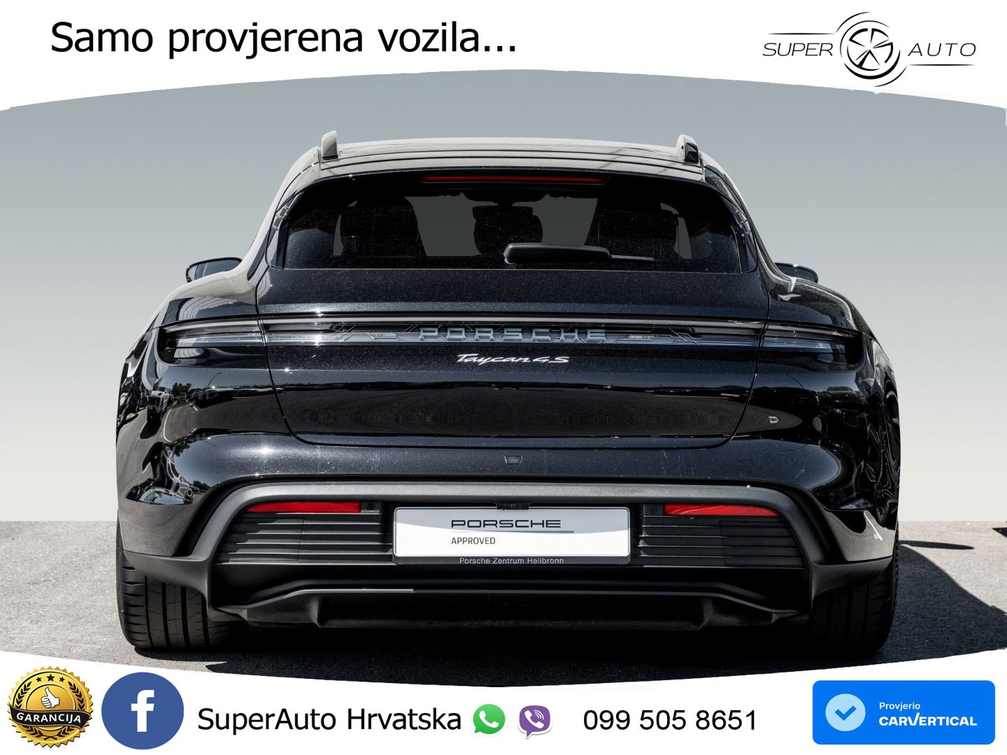 Porsche Taycan Sport Turismo 4S 105 kWh (598 KS)