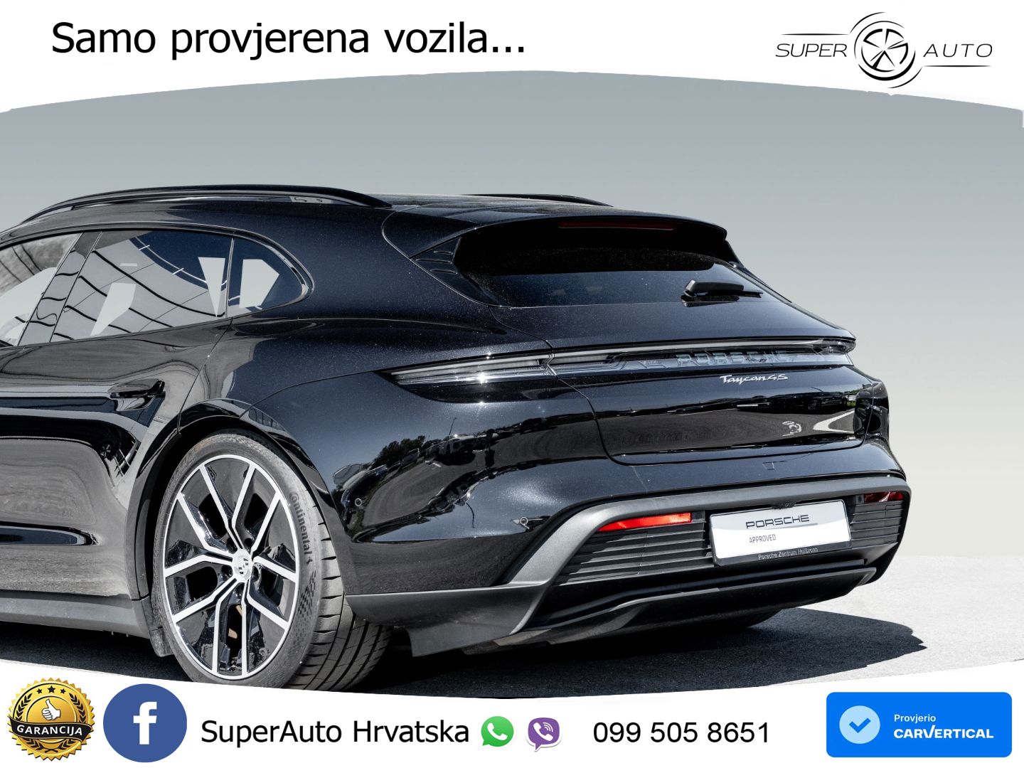 Porsche Taycan Sport Turismo 4S 105 kWh (598 KS)