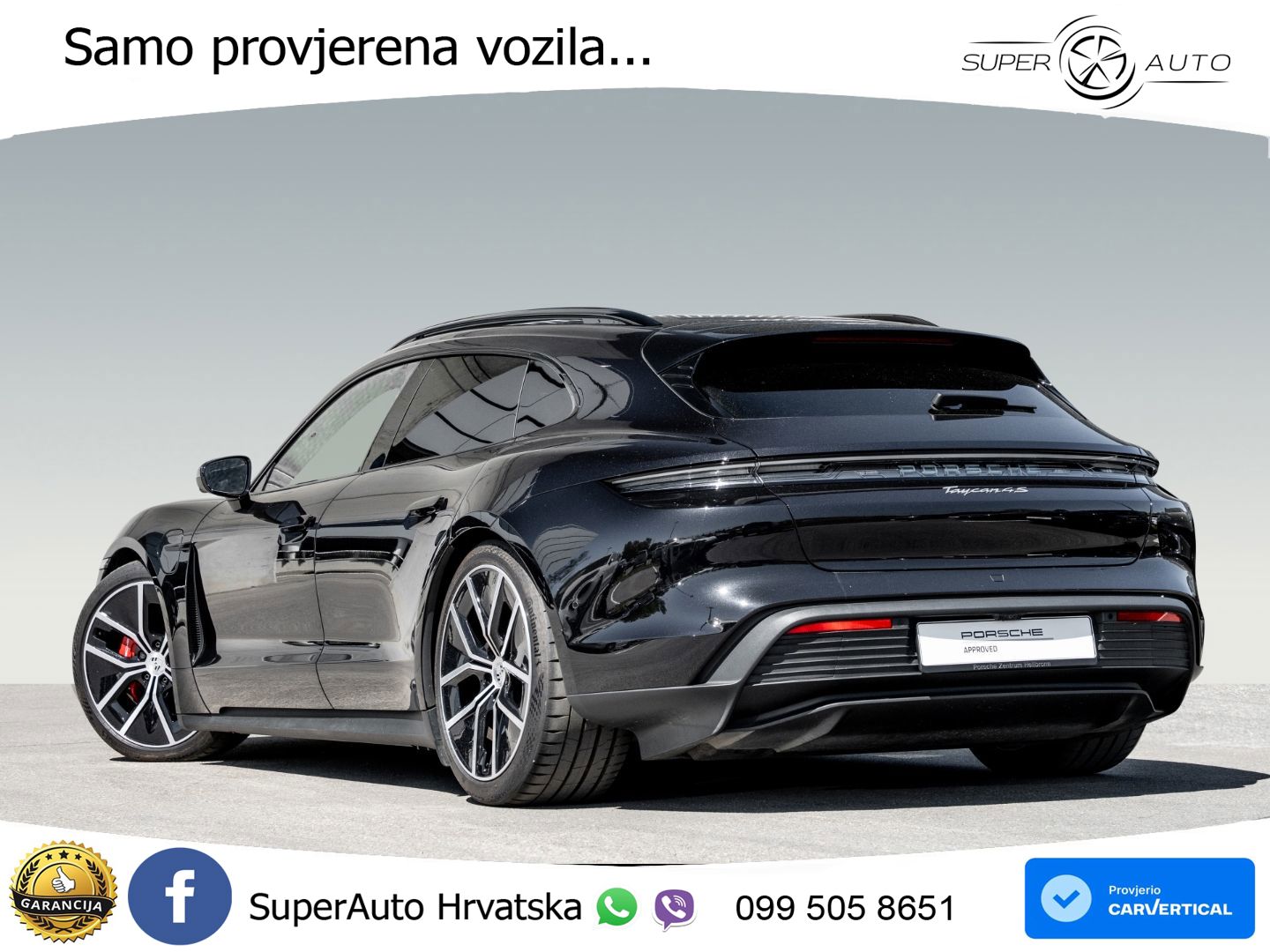 Porsche Taycan Sport Turismo 4S 105 kWh (598 KS)