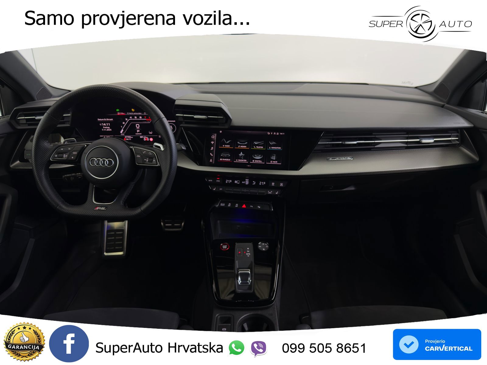 Audi RS3 Sportback 2.5 TFSI (400 KS) quattro S tronic LED+GR SJED+ACC
