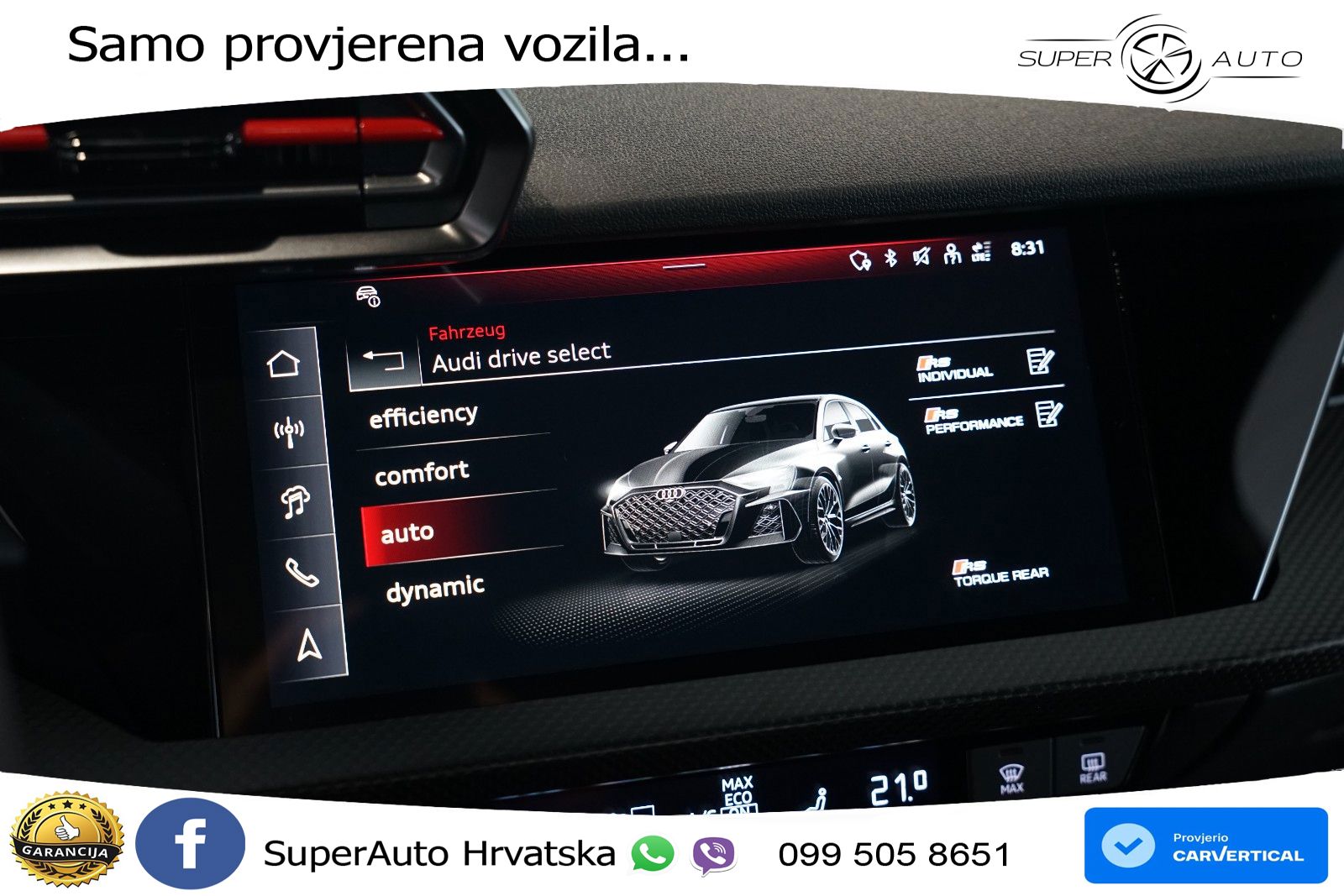 Audi RS3 Sedan 2.5 TFSI (400 KS) quattro S tronic LED+GR SJED+ACC