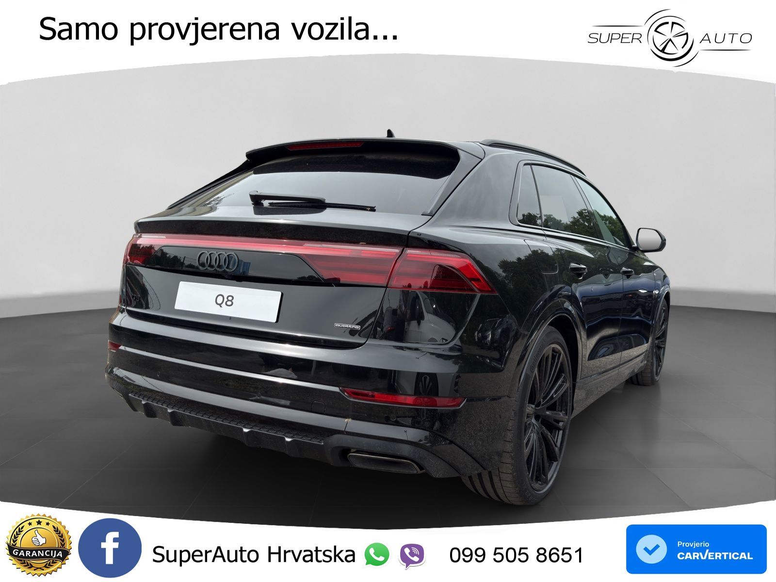 Audi Q8 60 TFSIe V6 (490 KS) quattro Tiptronic S line 489 KS LED+GR SJED+ACC