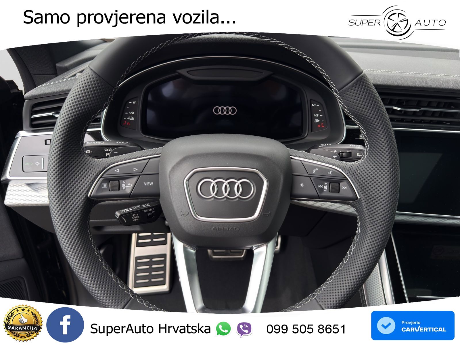 Audi Q8 60 TFSIe V6 (490 KS) quattro Tiptronic S line 489 KS LED+GR SJED+ACC