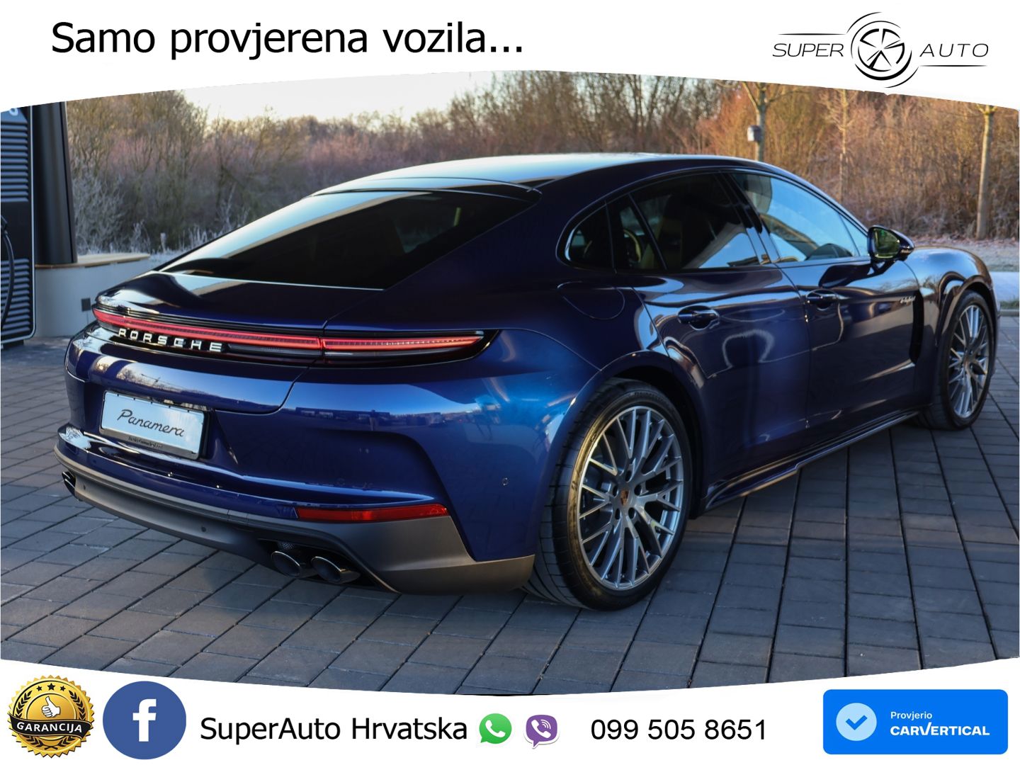 Porsche Panamera 4 2.9 V6 (470 KS) E-Hybrid PDK ACC+HEAD+4xGR SJED+360+PANO