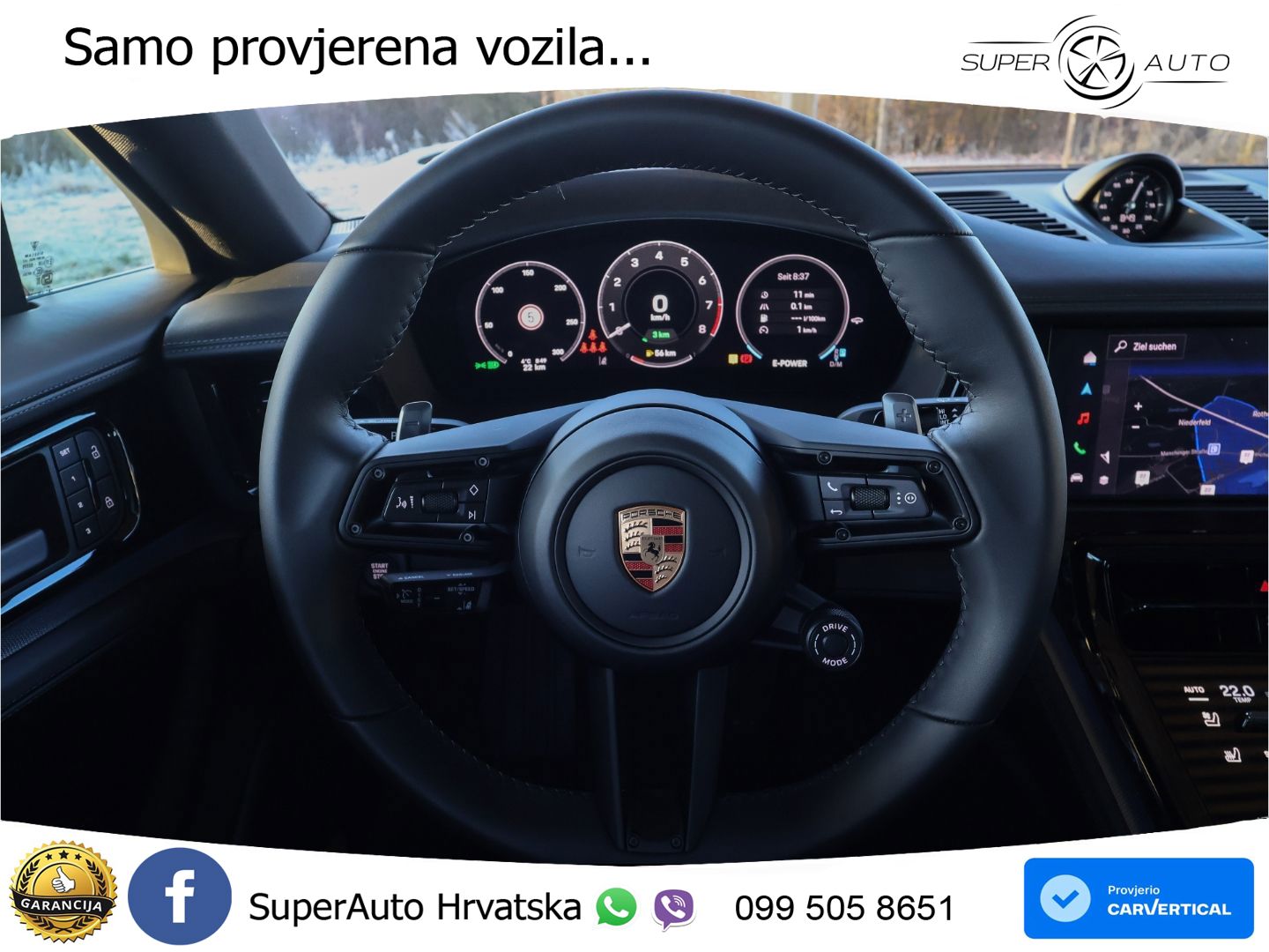 Porsche Panamera 4 2.9 V6 (470 KS) E-Hybrid PDK ACC+HEAD+4xGR SJED+360+PANO