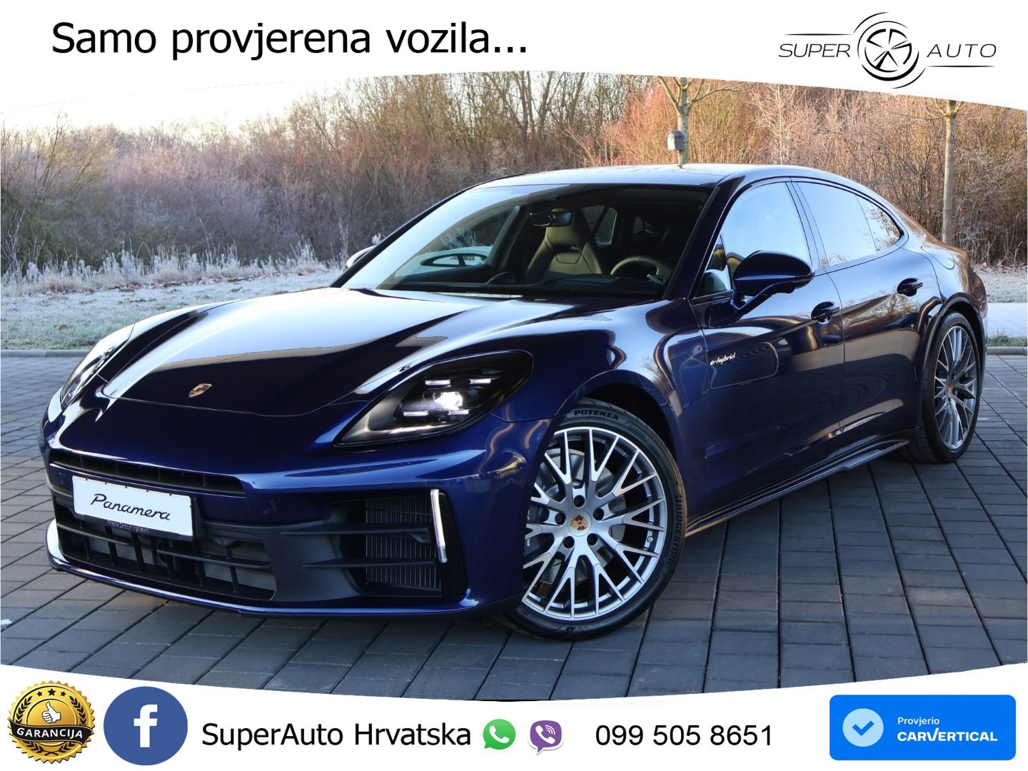 Porsche Panamera 4 2.9 V6 (470 KS) E-Hybrid PDK ACC+HEAD+4xGR SJED+360+PANO