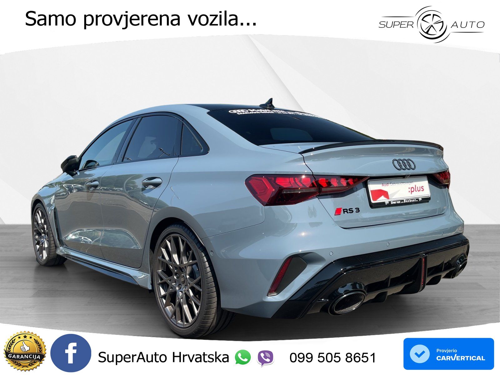 Audi RS3 Sedan 2.5 TFSI (400 KS) quattro S tronic LED+GR SJED+ACC