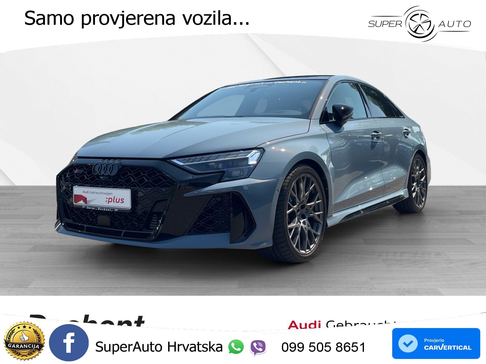 Audi RS3 Sedan 2.5 TFSI (400 KS) quattro S tronic LED+GR SJED+ACC