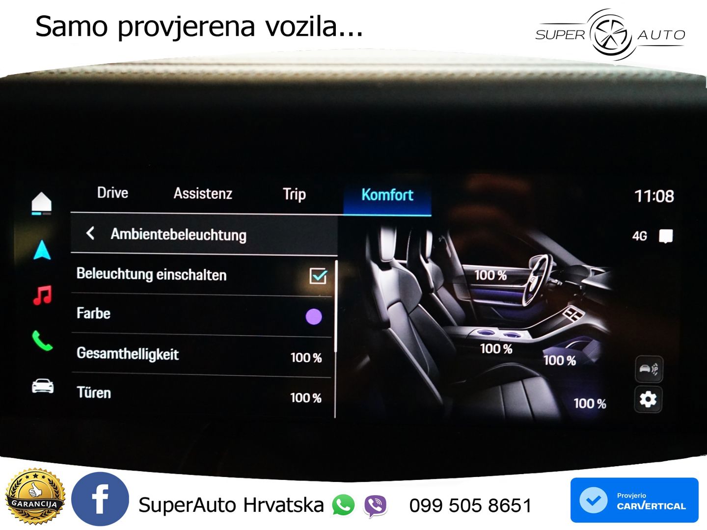 Porsche Taycan Sport Turismo 4S 105 kWh (598 KS)