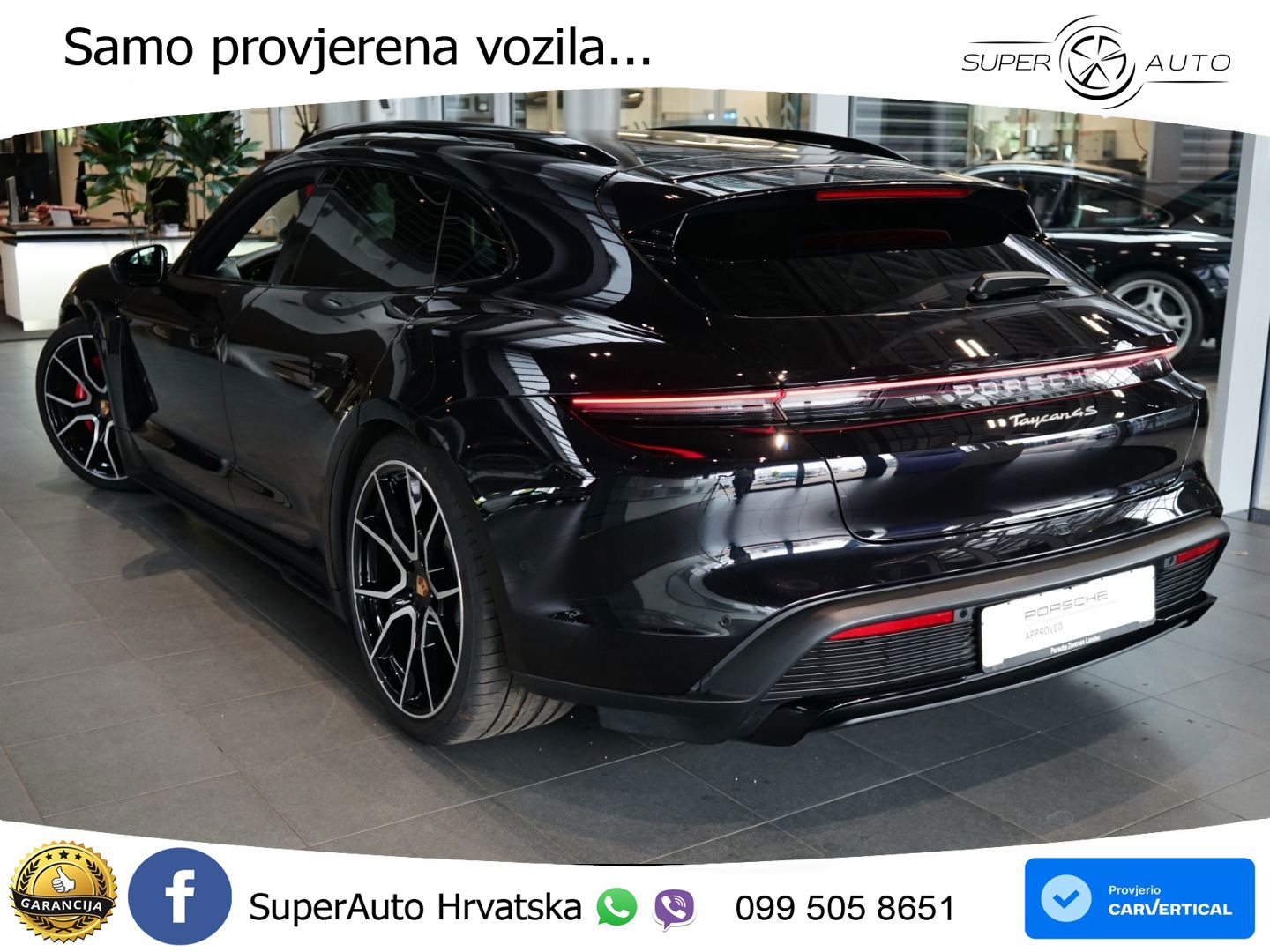 Porsche Taycan Sport Turismo 4S 105 kWh (598 KS)
