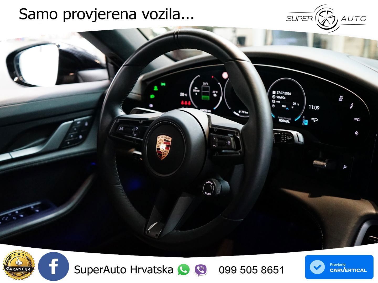 Porsche Taycan Sport Turismo 4S 105 kWh (598 KS)
