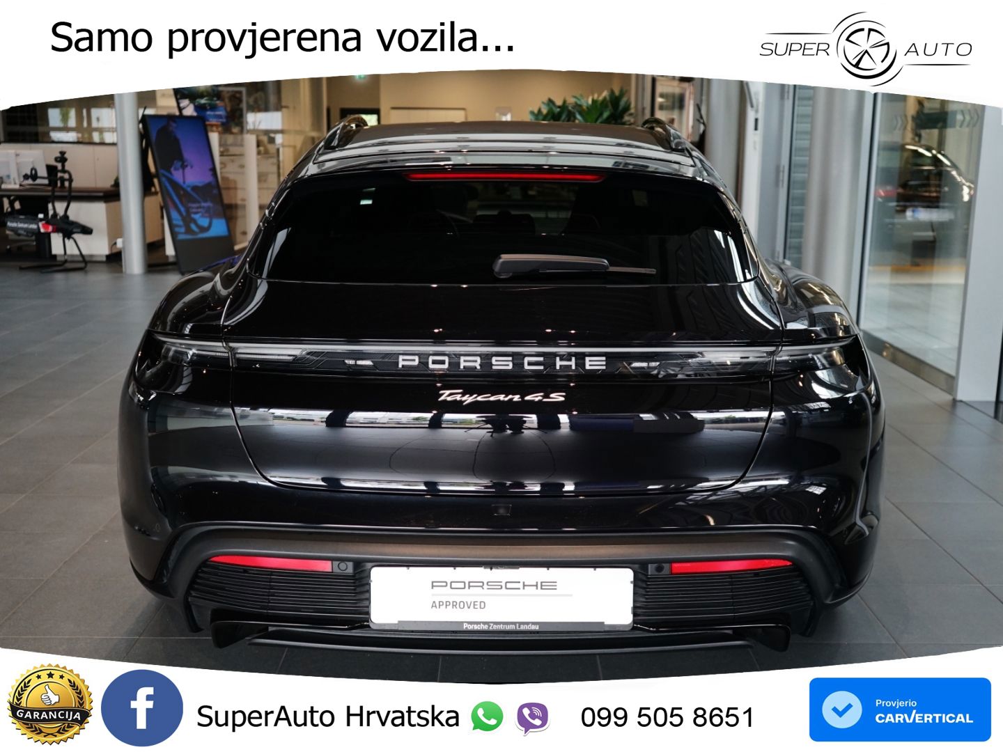 Porsche Taycan Sport Turismo 4S 105 kWh (598 KS)