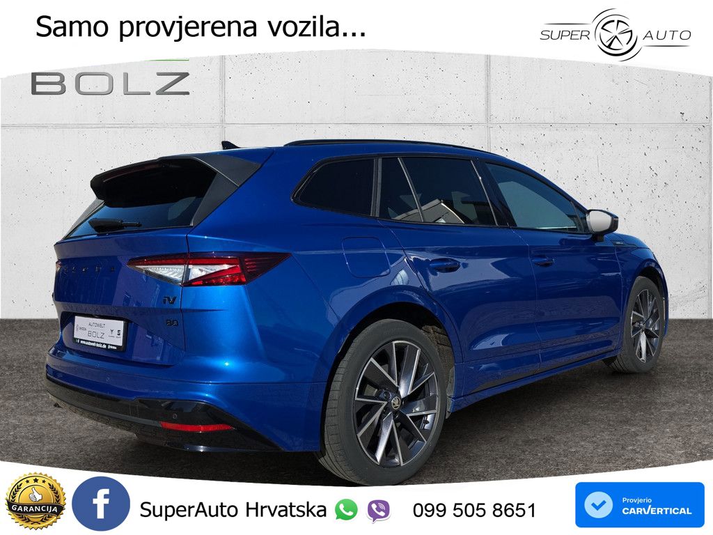 Škoda Enyaq iV 80 82 kWh (204 KS) SportLine LED+GR SJED+ACC