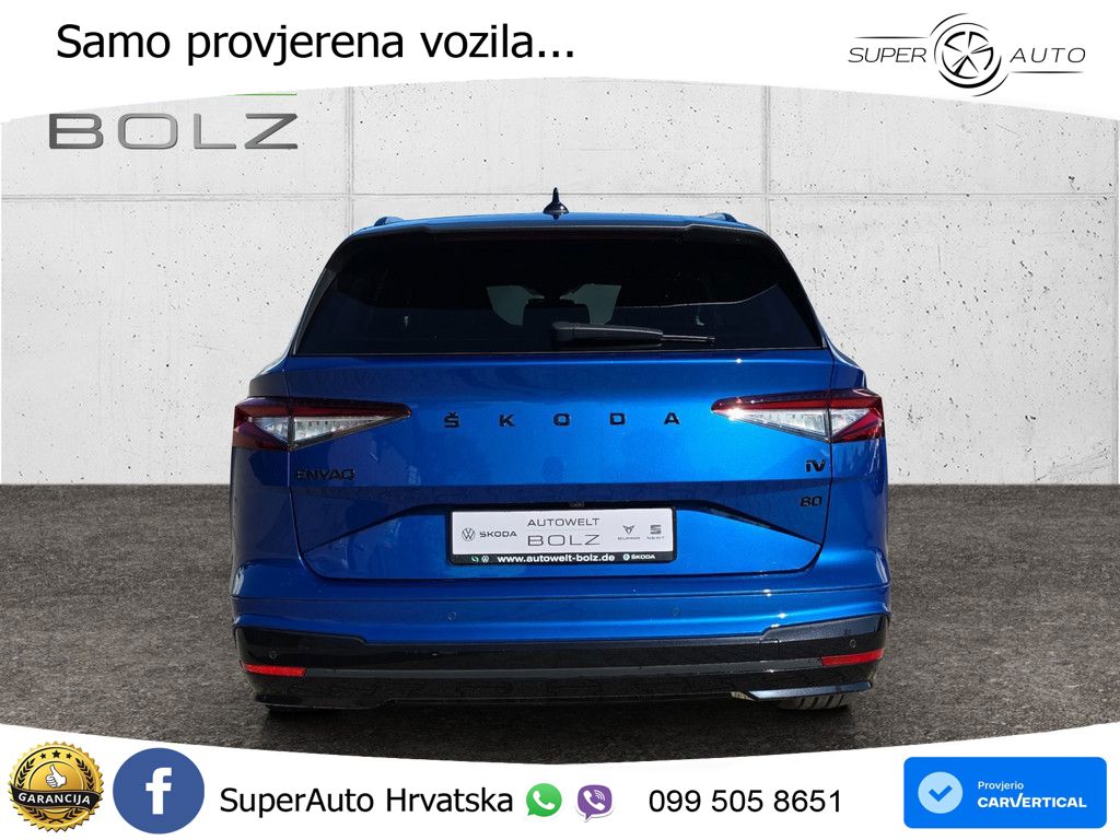 Škoda Enyaq iV 80 82 kWh (204 KS) SportLine LED+GR SJED+ACC