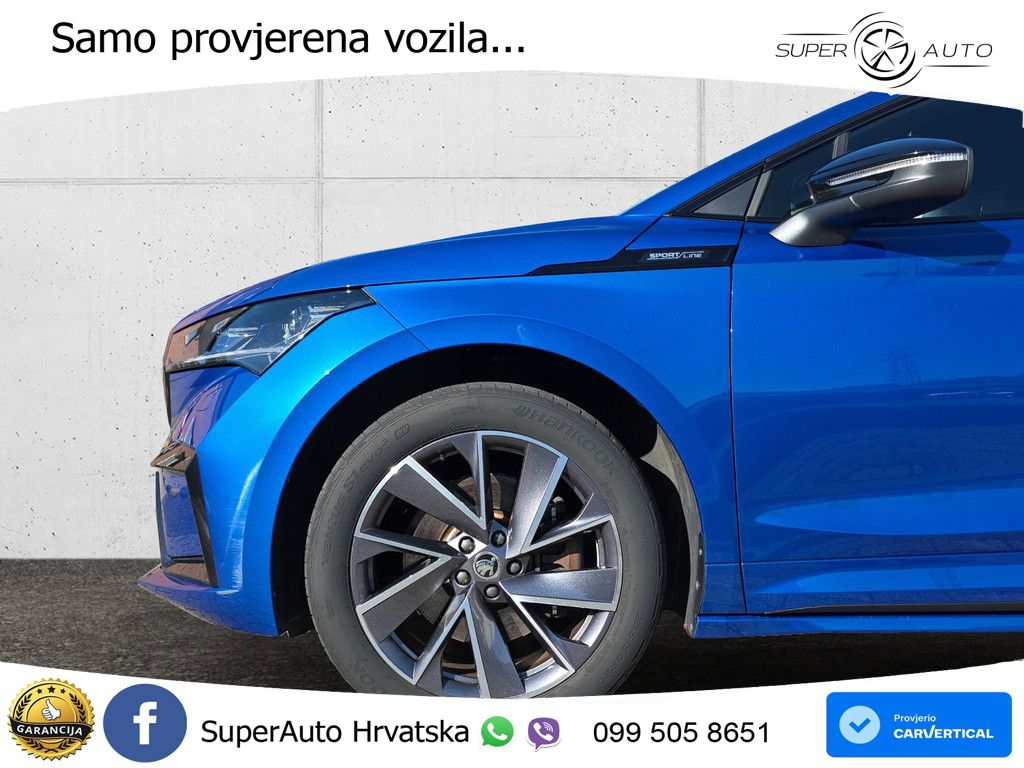 Škoda Enyaq iV 80 82 kWh (204 KS) SportLine LED+GR SJED+ACC