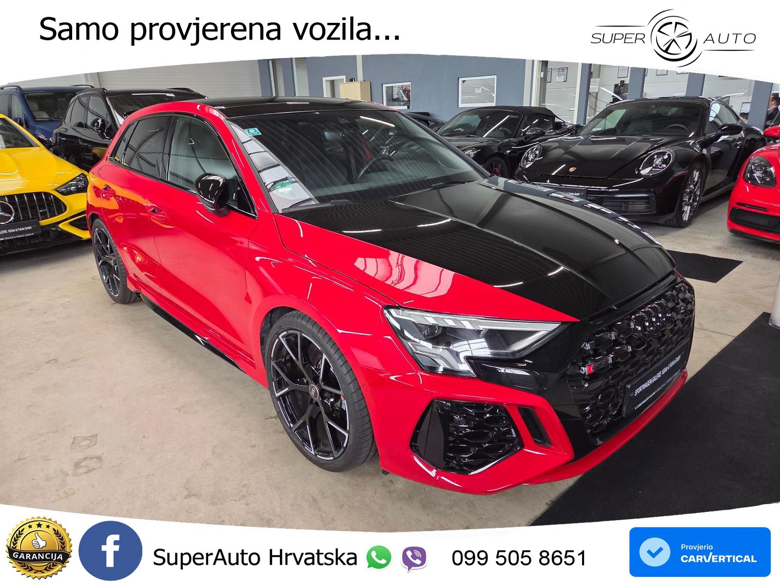 Audi RS3 Sportback 2.5 TFSI (400 KS) quattro S tronic LED+GR SJED+ACC