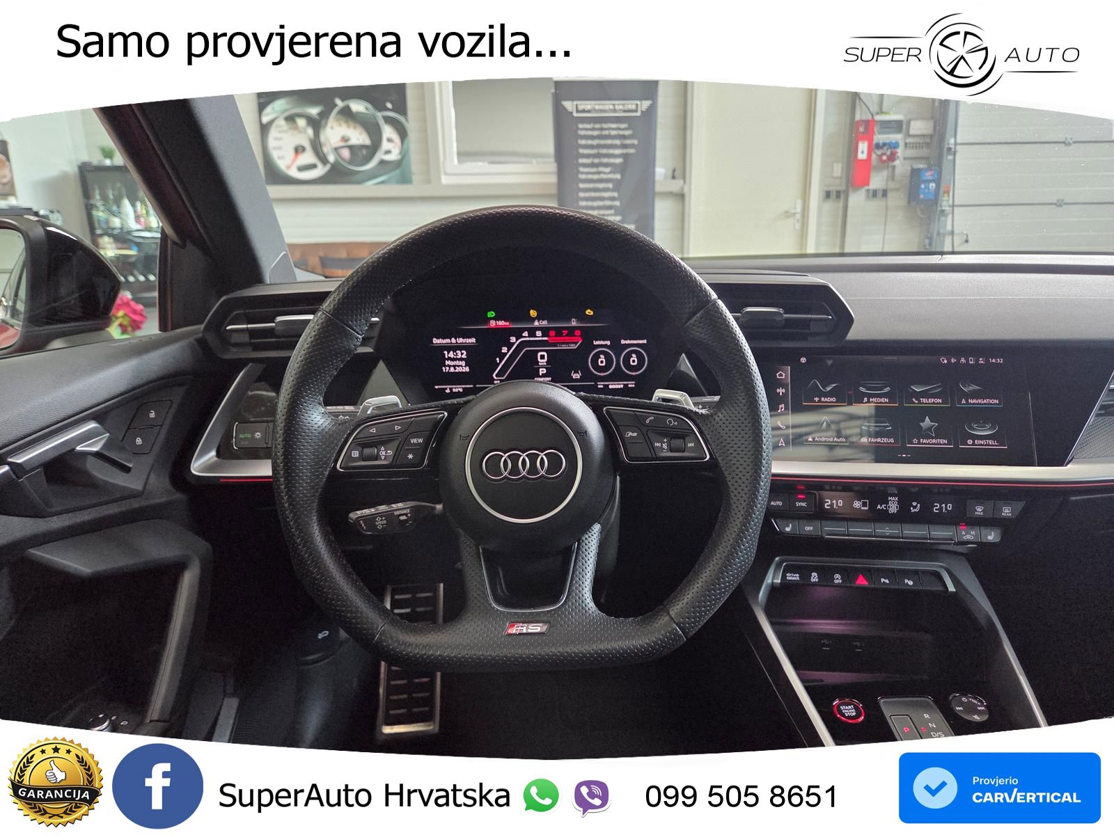 Audi RS3 Sportback 2.5 TFSI (400 KS) quattro S tronic LED+GR SJED+ACC