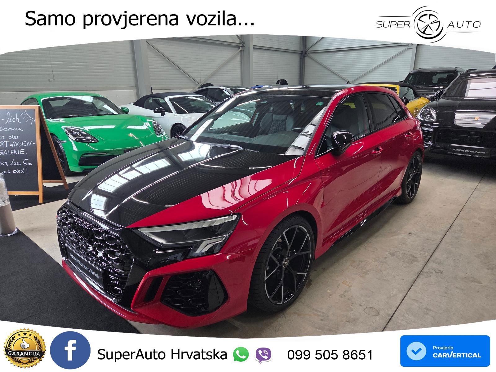 Audi RS3 Sportback 2.5 TFSI (400 KS) quattro S tronic LED+GR SJED+ACC