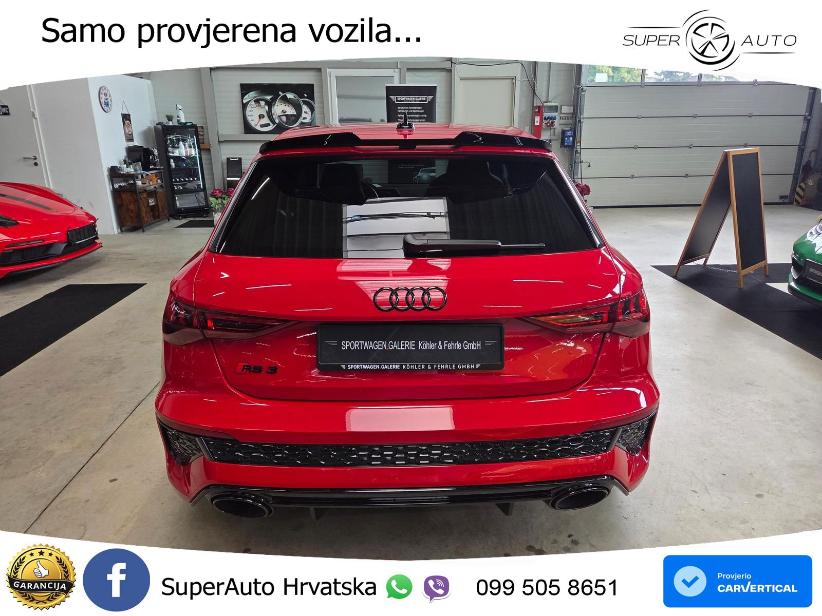 Audi RS3 Sportback 2.5 TFSI (400 KS) quattro S tronic LED+GR SJED+ACC