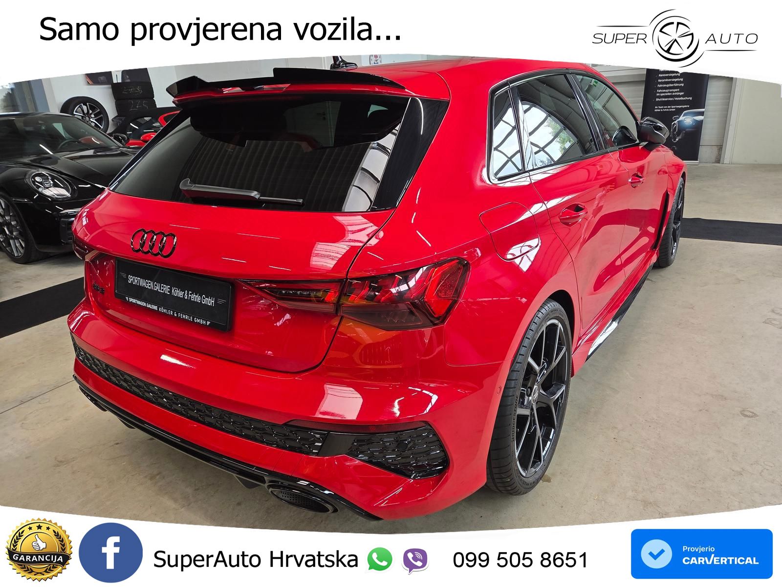 Audi RS3 Sportback 2.5 TFSI (400 KS) quattro S tronic LED+GR SJED+ACC