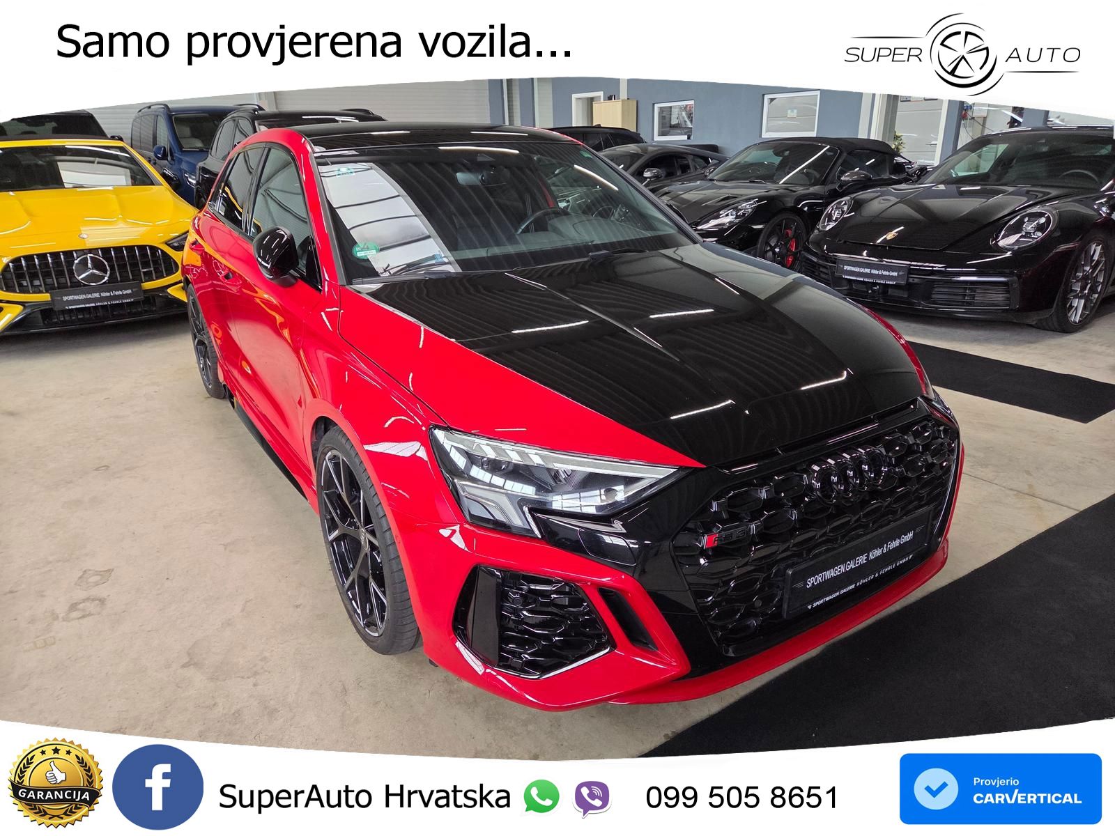 Audi RS3 Sportback 2.5 TFSI (400 KS) quattro S tronic LED+GR SJED+ACC