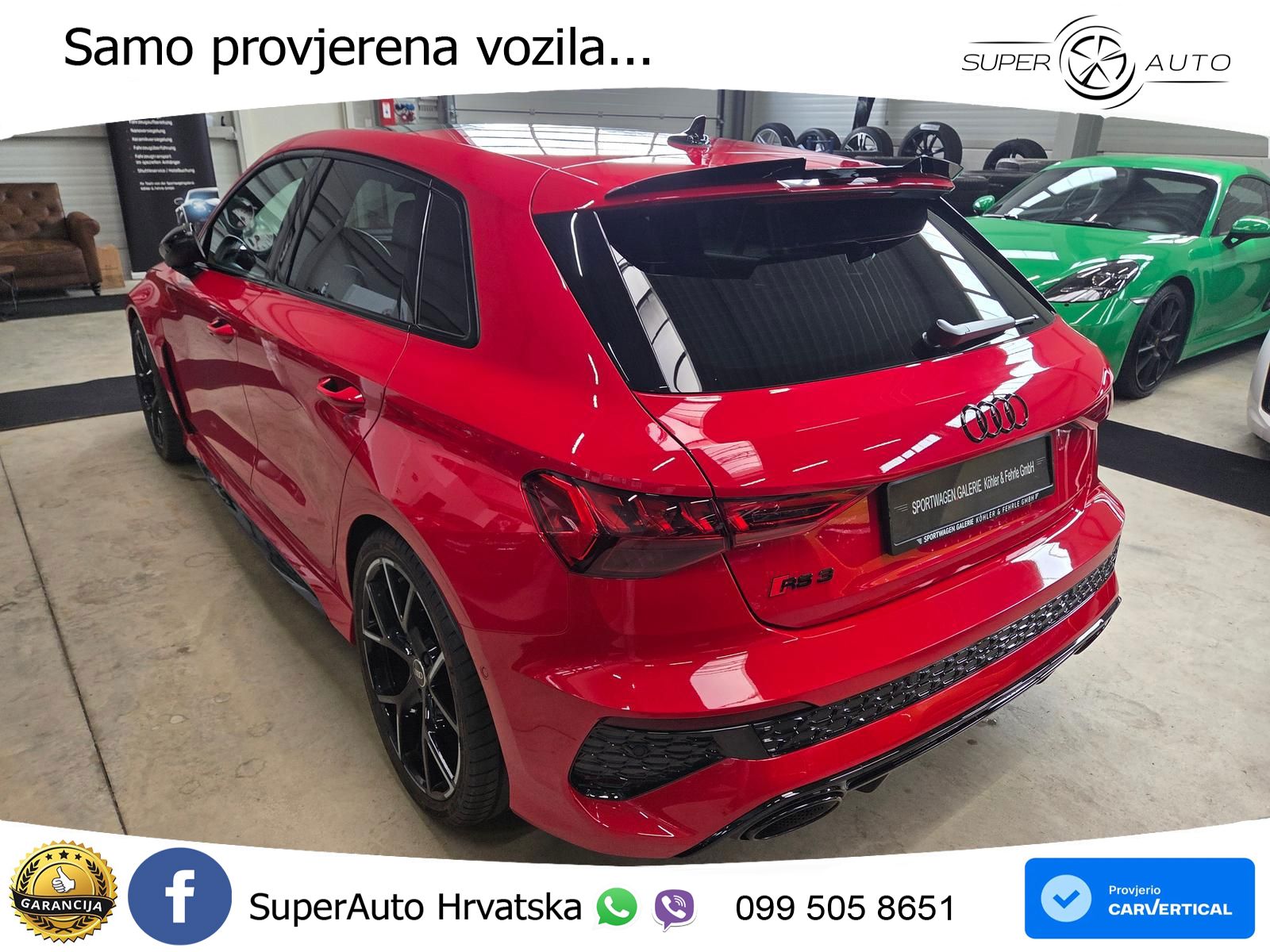 Audi RS3 Sportback 2.5 TFSI (400 KS) quattro S tronic LED+GR SJED+ACC