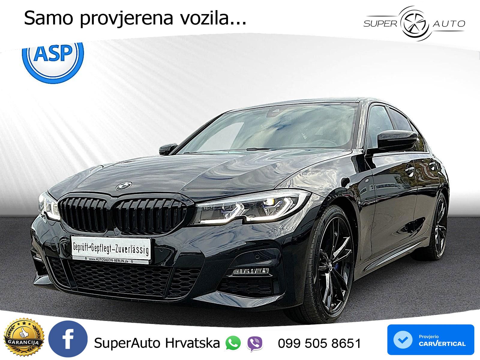 BMW 330i M Sport LASER H&K HEAD-UP AppleCar & Android Auto RFK