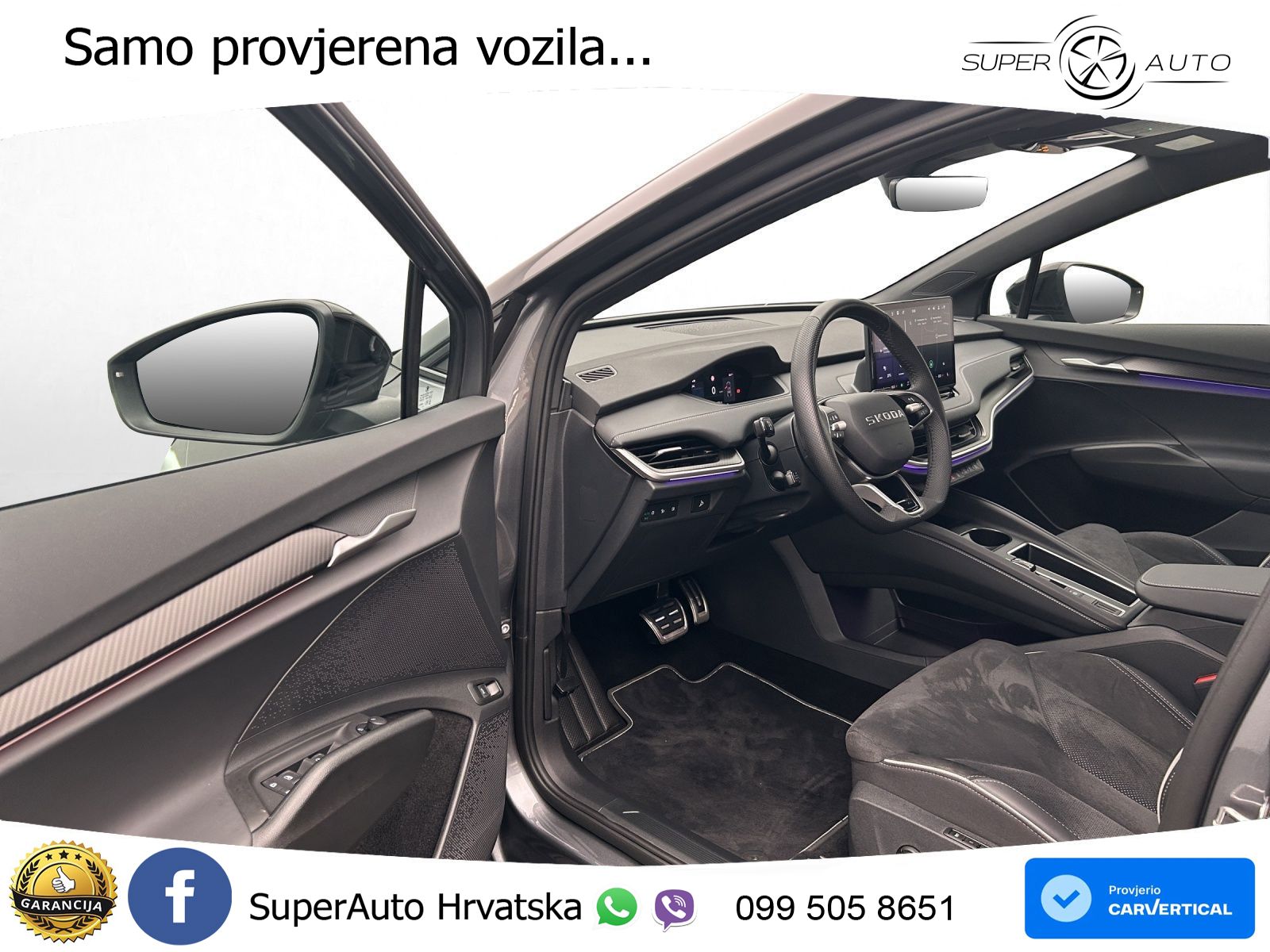 Škoda Enyaq iV 85 82 kWh (286 KS) SportLine LED+GR SJED+ACC
